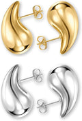 Gold & Silver Earrings (2 Pack)