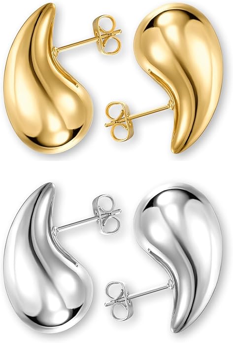 Gold & Silver Earrings (2 Pack)