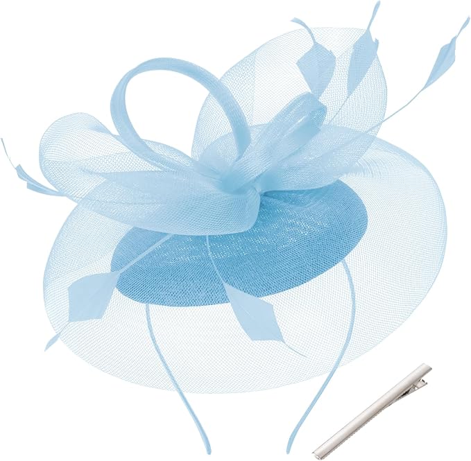 Baby Blue Fascinator