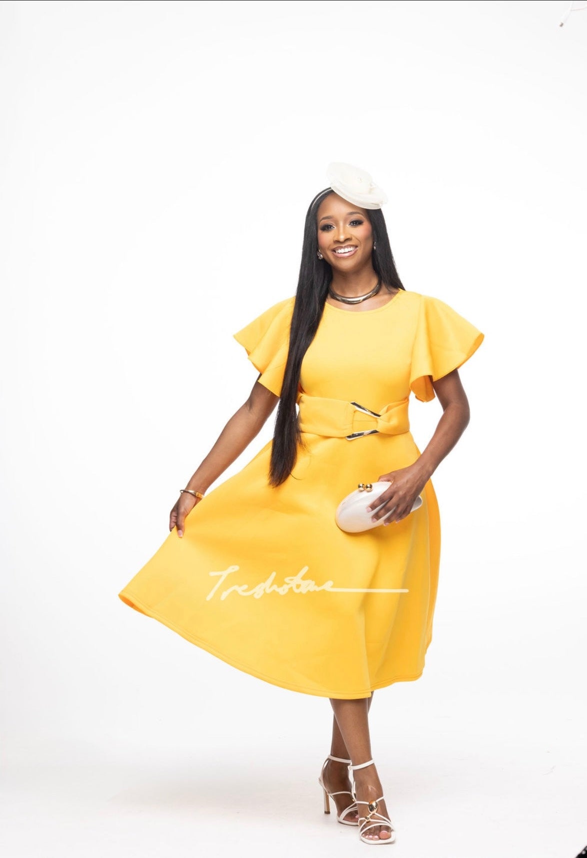 Yellow Midi Dress