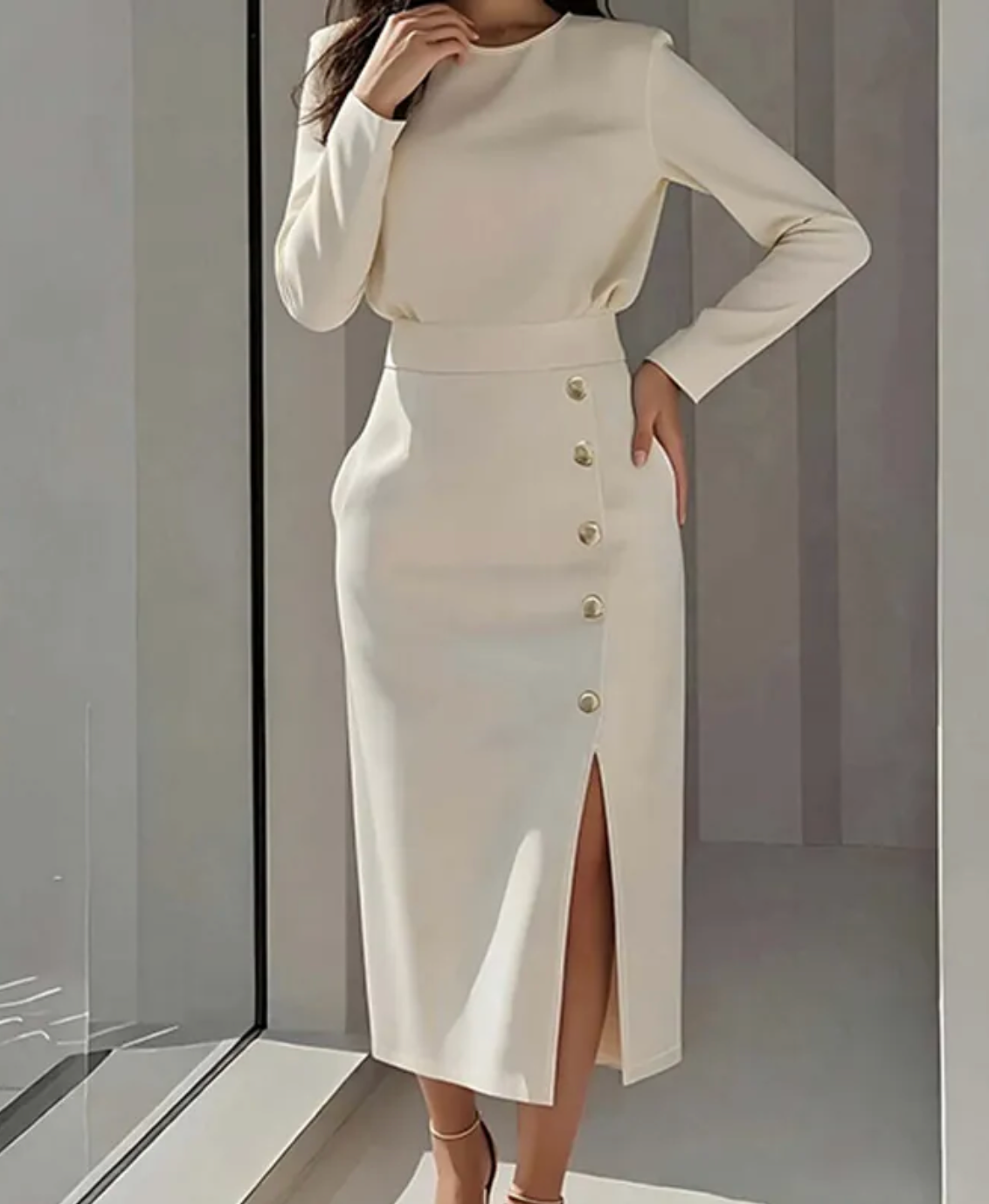 White Midi Dress