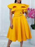 Yellow Midi Dress